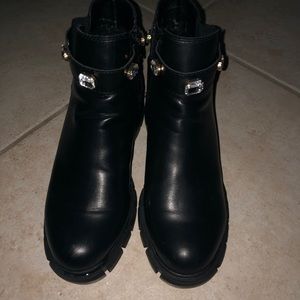 Steve Madden boots with jewels.